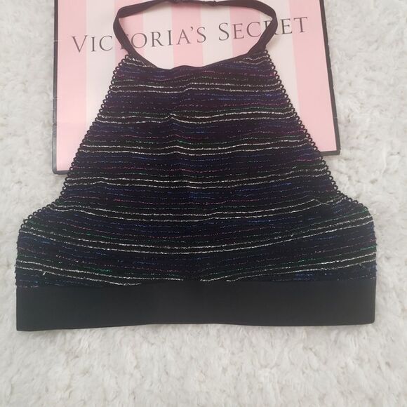 Victoria's Secret Shimmer High Neck Bralette NWT - Picture 3 of 6